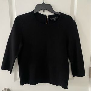 Ann Taylor Black 3/4 Sweater